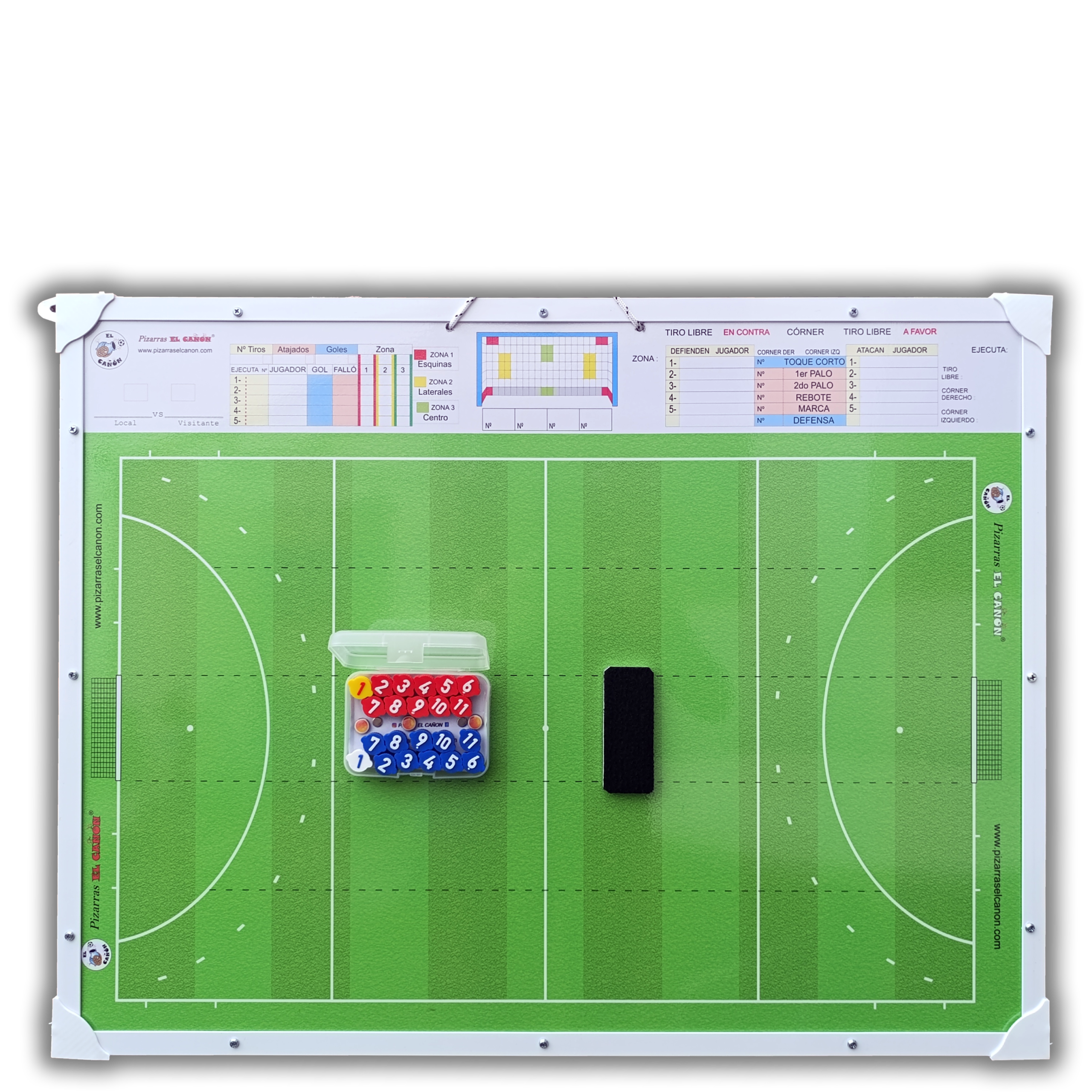Pizarrón 60x80 - Hockey + Estuche Para Fichas - Imagen 3