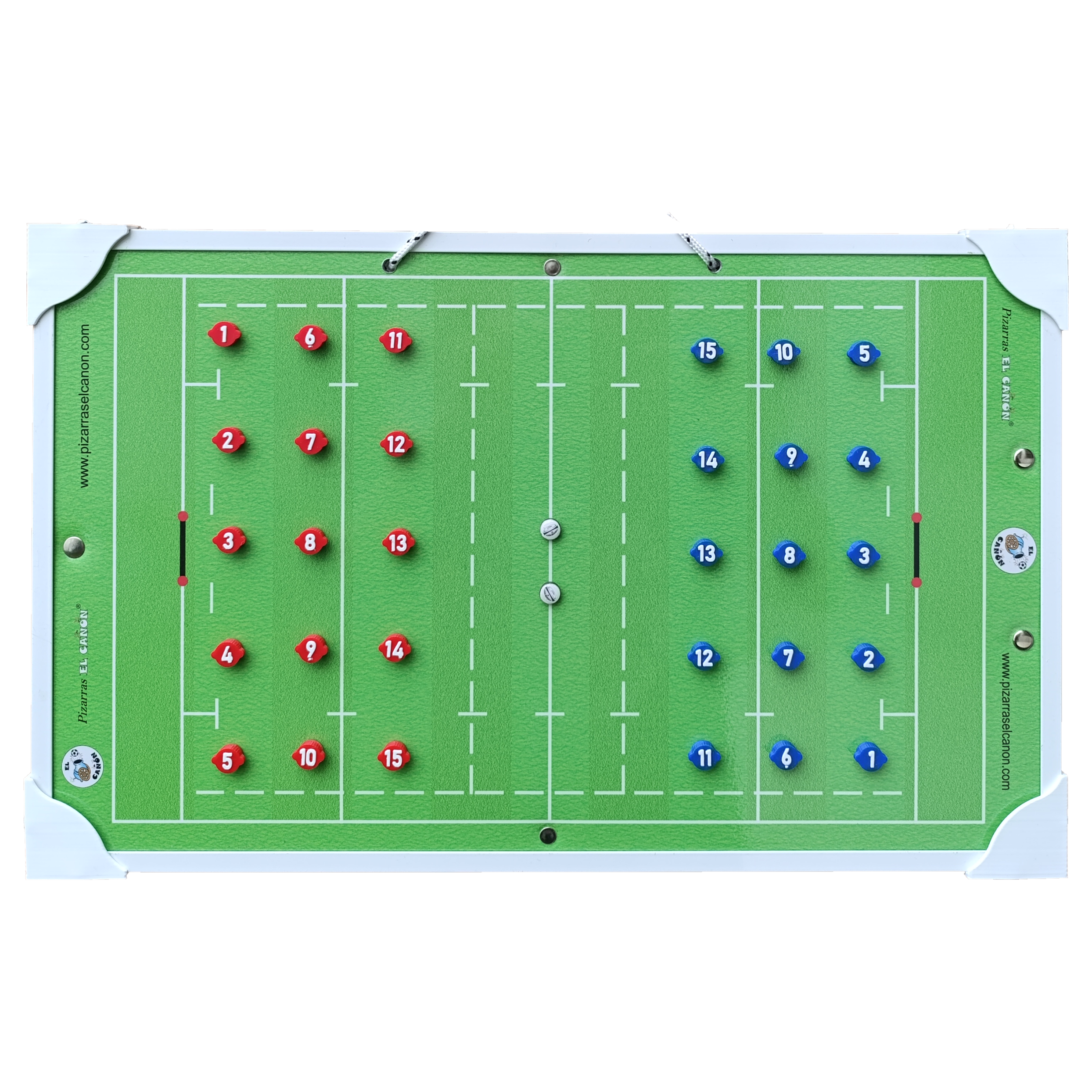 Tablero 50x30 Rugby + Estuche Para Fichas - Imagen 3