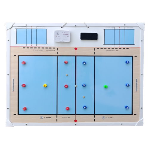 Pizarrón 60x80 - Voley + Estuche Para Fichas