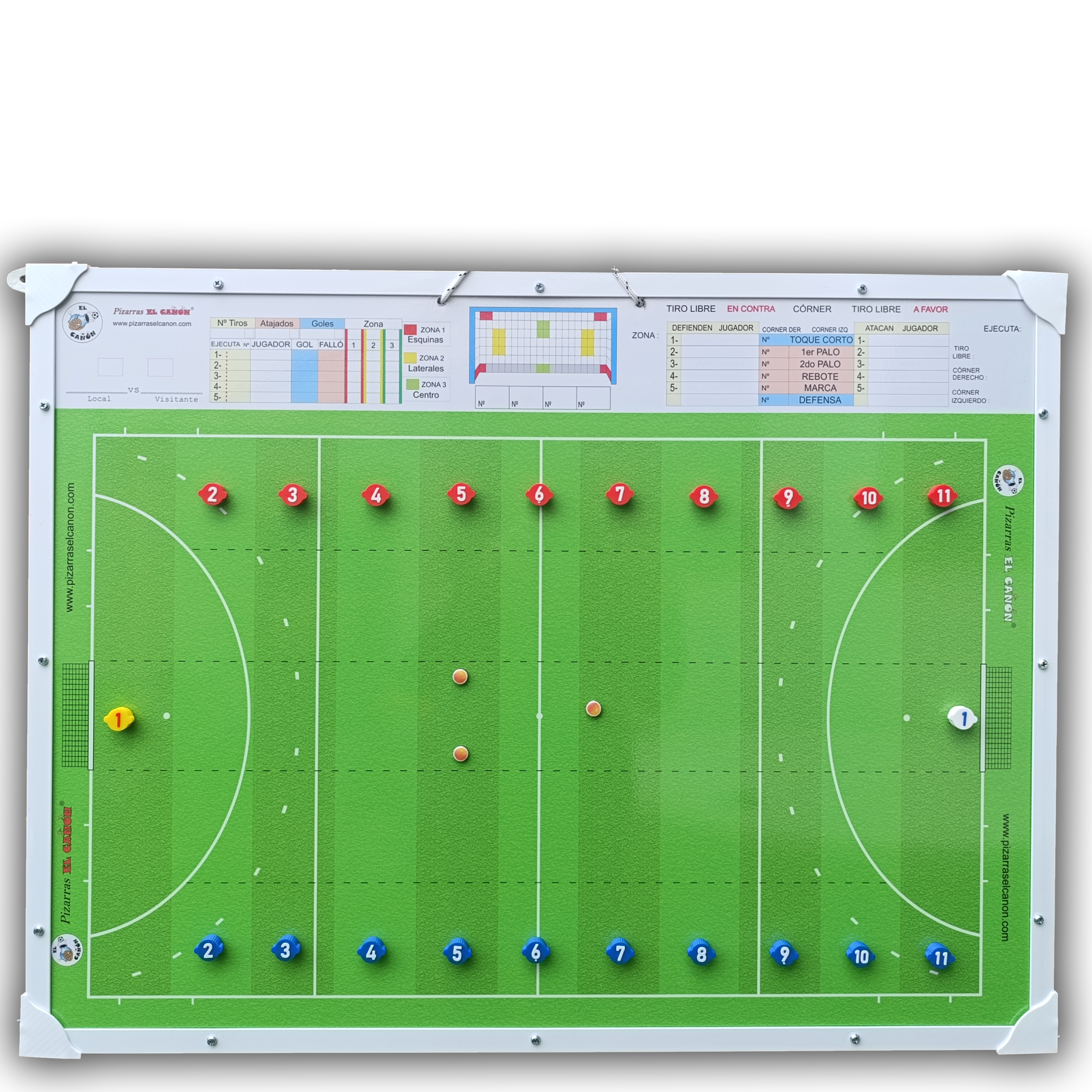 Pizarrón 60x80 - Hockey + Estuche Para Fichas - Imagen 2