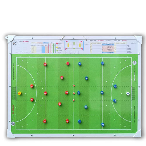 Pizarrón 60x80 - Hockey + Estuche Para Fichas