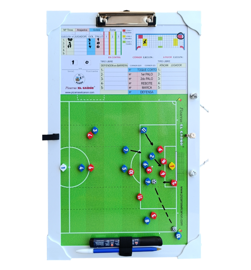 Tablero 50x30 - Futbol 11 + Estuche Para Fichas - Imagen 5