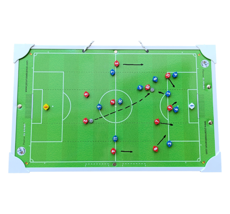 Tablero 50x30 - Futbol 11 + Estuche Para Fichas - Imagen 3