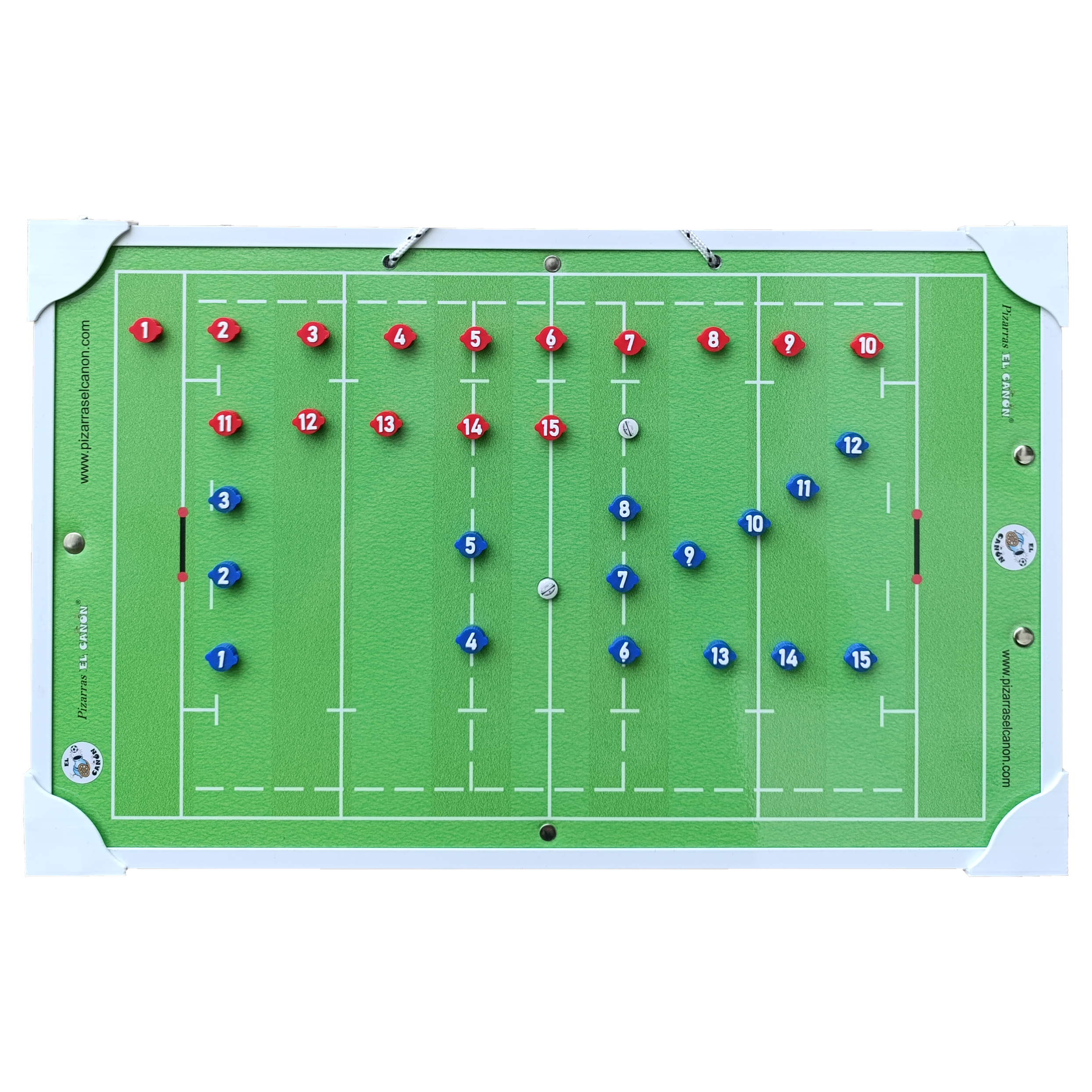 Tablero 50x30 Rugby + Estuche Para Fichas - Imagen 2