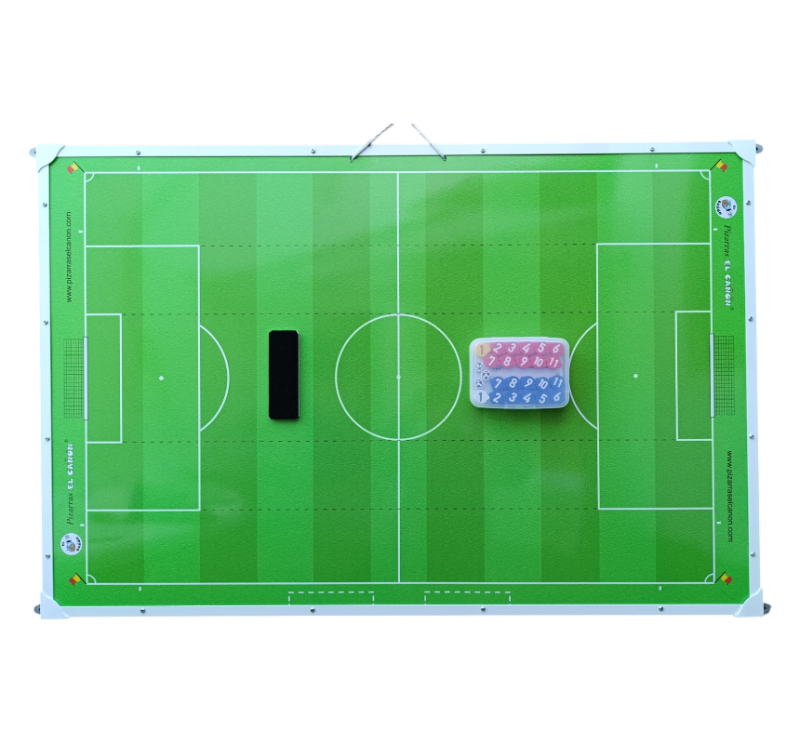 Pizarrón 1,20x80 cancha entera - Futbol 11 + Estuche Para Fichas - Imagen 2