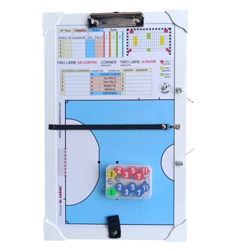 Tablero 50x30 celeste - Futsal + Estuche Para Fichas - Imagen 4