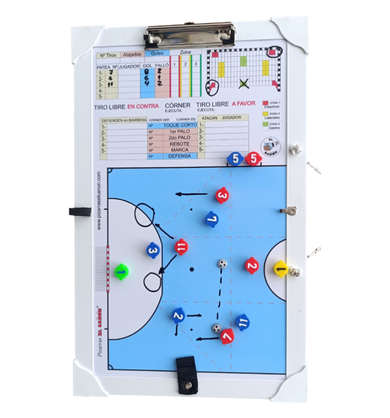 Tablero 50x30 celeste - Futsal + Estuche Para Fichas - Imagen 5
