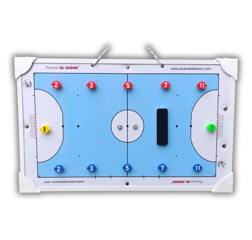Tablero 50x30 celeste - Futsal + Estuche Para Fichas
