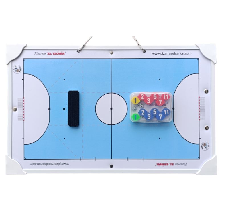 Tablero 50x30 celeste - Futsal + Estuche Para Fichas - Imagen 2