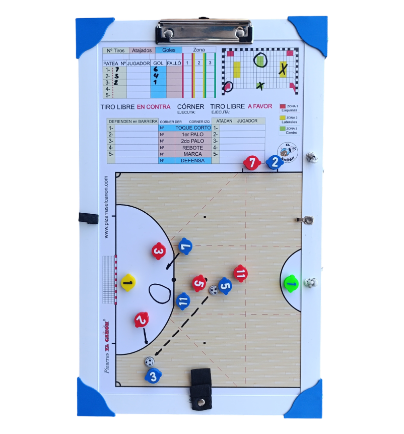 Tablero 50x30 parquet - Futsal + Estuche Para Fichas - Imagen 5
