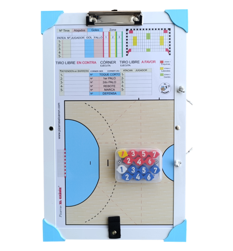 Tablero 50x30 - Handball + Estuche Para Fichas - Imagen 4