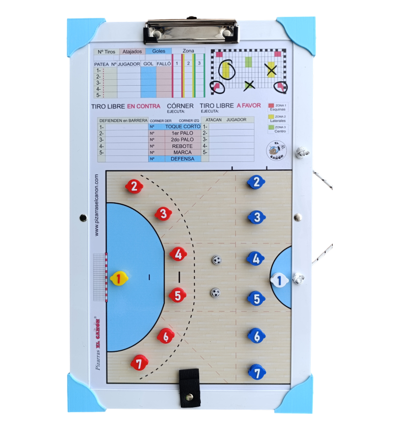 Tablero 50x30 - Handball + Estuche Para Fichas - Imagen 5