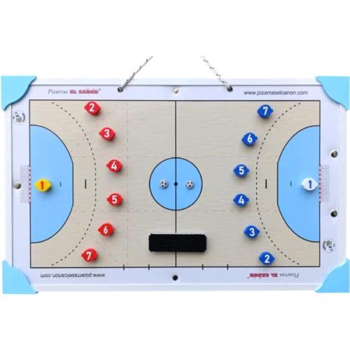 Tablero 50x30 - Handball + Estuche Para Fichas