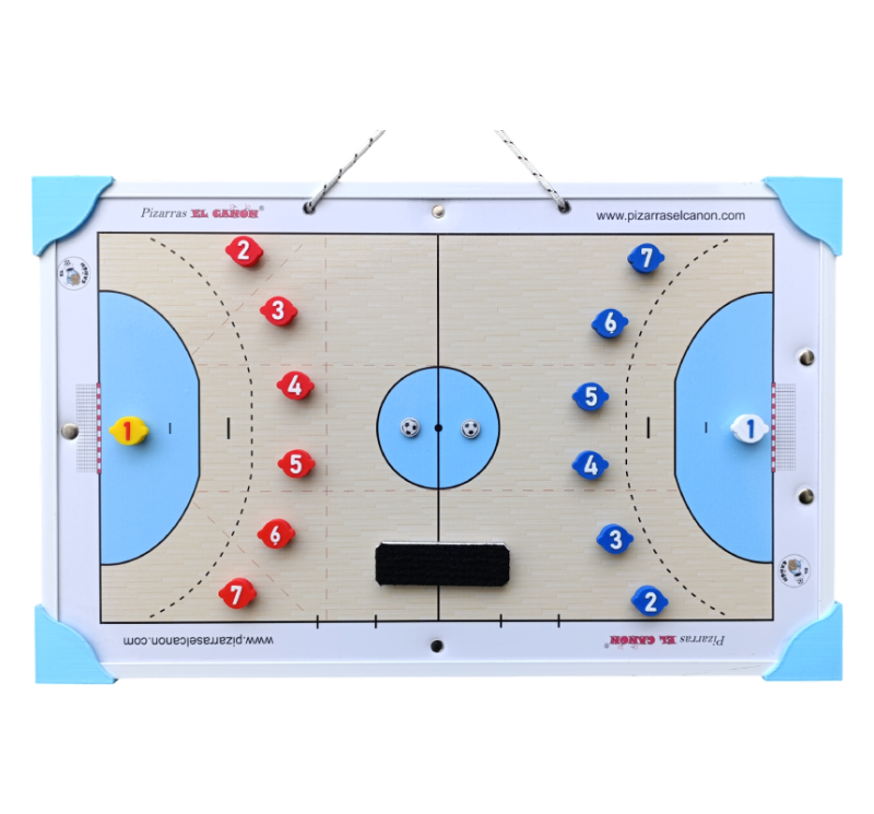 Tablero 50x30 - Handball + Estuche Para Fichas
