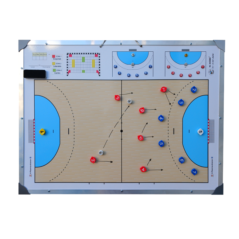Pizarrón 60x80 - Handball + Estuche Para Fichas - Imagen 2