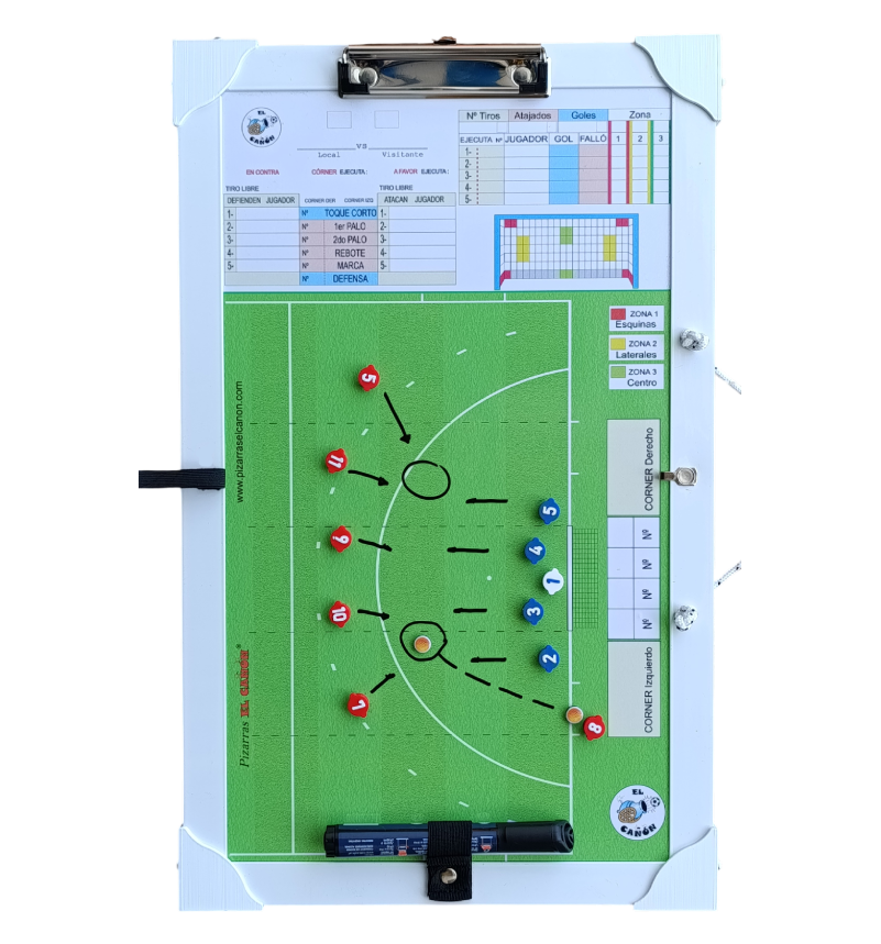 Tablero 50x30 - Hockey + Estuche Para Fichas - Imagen 5