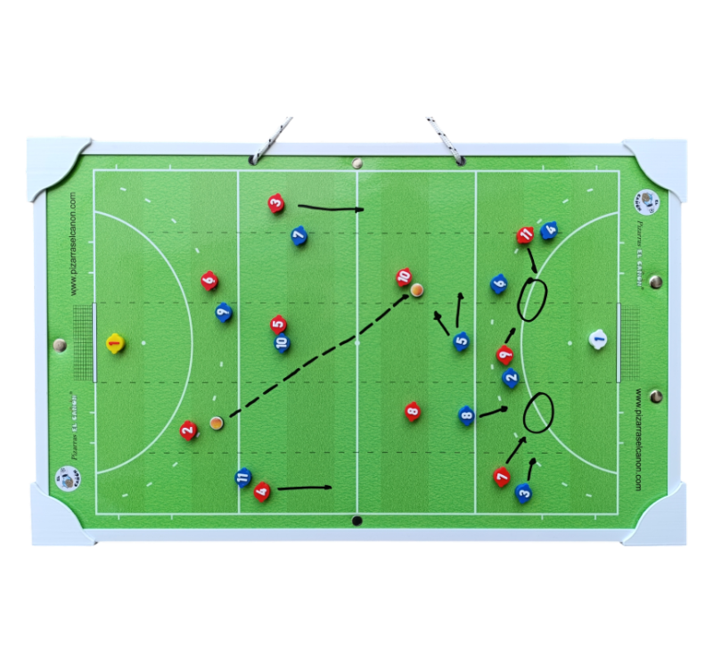 Tablero 50x30 - Hockey + Estuche Para Fichas - Imagen 3
