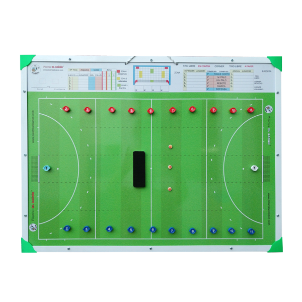 Pizarrón 60x80 - Hockey + Estuche Para Fichas