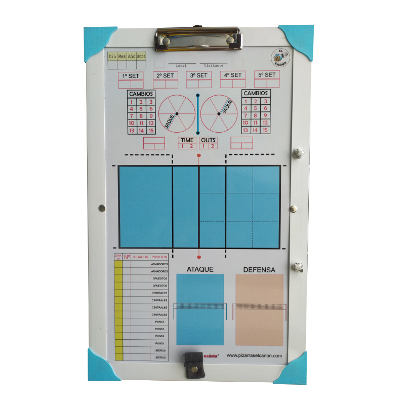 Tablero 50x30 - Voley + Estuche Para Fichas - Imagen 2