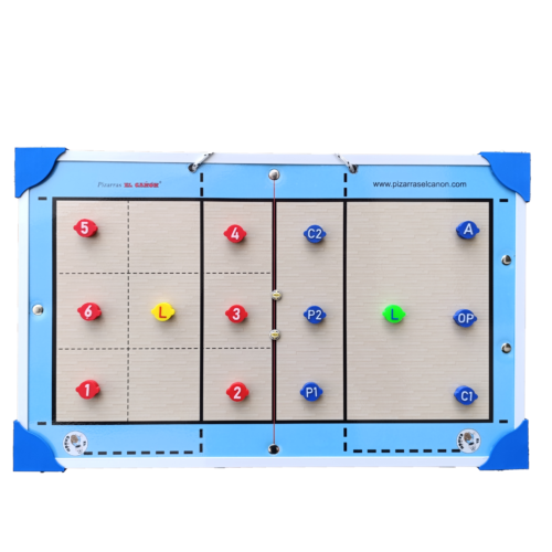 Tablero 50x30 - Voley + Estuche Para Fichas